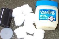 vaseline cotton balls